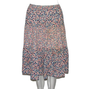 Sewing Theme Skirt, XXS/XS Tiered, Buttons/Thread spools, Cottony, Elastic Waist